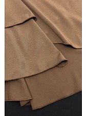abordables Robes de Diplôme-Femmes Mini Robe Robe Blanche Robe de remise des diplômes Robe à col licou Mode Moderne Anniversaire Remise des Diplômes Date Coupe régulière Uni Sans manches Col Halter Blanche Marron Été