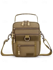 economico Borselli da uomo-borsa a tracolla mimetica digitale multifunzionale da uomo con tasche multiple - stile tattico per gli amanti dell&#039;outdoor, escursionismo, viaggi e uso quotidiano bianco nero verde