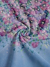 baratos Chapéus Femininos-gorro leve e respirável para mulheres – boné folgado com estampa floral, chapéu elástico macio, pode ser usado como polaina de pescoço para uso casual, ao ar livre e quimio
