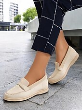 cheap Women&#039;s Slip-Ons &amp; Loafers-Women&#039;s Flyknit Slip-On Loafers - Lightweight Casual Walking Shoes for Work &amp; Daily Wear
