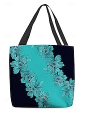 economico Borsette e borse tote-&quot;borsa tote floreale per donna – elegante borsa di grande capienza con motivo floreale nero e rosa, perfetta per lo shopping, i viaggi e l&#039;uso quotidiano&quot;