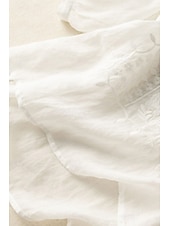 preiswerte Wesentliche Falsche Hemden-Damen Hemd Bluse Kunstbaumwollleinen Netz Einfach Modern Halbarm Rundhalsausschnitt Normale Oberteile Täglich Ferien Ausgehen Blau Weiß Gelb Purpur Khaki Sommer