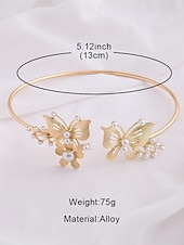 billiga Kvinnors halsband-fjärilshalsband med pärlhalsband för kvinnor – eleganta smycken för bröllop, fester och speciella tillfällen