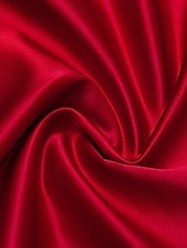 cheap RED-A-Line Evening Gown Elegant Dress Formal Wedding Floor Length Sleeveless Crew Neck Satin with Slit 3D Flower