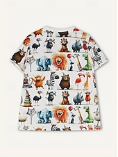preiswerte Tiere T-Shirt-Damen T Shirt Sommeroberteile Druck Grafik Tiermotiv Klassisch Lässig Kurzarm Rundhalsausschnitt Crop Tops Täglich Wochenende Regenbogen Sommer Frühling Herbst
