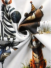 preiswerte Tiere T-Shirt-Damen T Shirt Sommeroberteile Druck Grafik Tiermotiv Klassisch Lässig Kurzarm Rundhalsausschnitt Crop Tops Täglich Wochenende Regenbogen Sommer Frühling Herbst