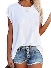 halpa Yksinkertainen tankkitoppi-Naisten Camisole Tank Top Yhtenäinen väri Tyylikäs Vapaa-aika Hihaton Tiukka pyöreä kaula-aukko Tavalliset topit Päivittäin Pyhäpäivä Musta Valkoinen Punastuvan vaaleanpunainen Harmaa Kesä Kevät
