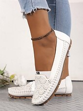 preiswerte Damenhausschuhe und -halbschuhe-Damen-Slipper mit Strasssteinen – glitzernde, ausgehöhlte flache Schuhe zum Gehen und Autofahren