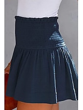 ieftine Pantaloni scurți din bumbac in-Pentru femei Pantaloni scurți inspirați din in Pantaloni Scurți Pantaloni Șic Stradă Casual Scurt Natural Simplu Talie elastică Confortabil Exterior Comfortabil Stradă Purtare Zilnică Migdală Gri