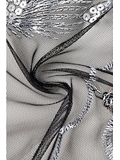 preiswerte Schals &amp; Umhänge-Retro Vintage Goldene Zwanziger 1920er Schal Wickeln Schals Der große Gatsby Flapper-Mädchen Pailletten Quastenfransen Damen Karneval Hochzeit Abendgesellschaft Maskerade Erwachsene Schal