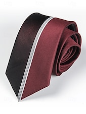 abordables Cravates et nœuds papillon pour hommes-Cravate étroite de 6 cm pour homme - motif à rayures, fleurs, carreaux, élégante cravate en soie tissée pour les affaires, les mariages et les événements formels