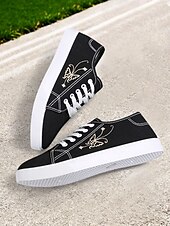 Χαμηλού Κόστους Γυναικεία Sneakers-γυναικεία λευκά εύκαμπτα πάνινα πάνινα παπούτσια – ελαφριά αναδιπλούμενα παπούτσια με κορδόνια για ταξίδια, περπάτημα και casual ντύσιμο