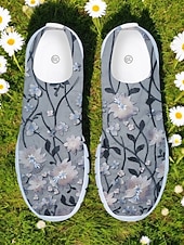 economico Sneakers da donna-Sneakers da passeggio da donna con stampa floreale, scarpe leggere e traspiranti in mesh, ideali per viaggi informali, passeggiate in giardino e comfort quotidiano.