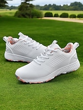 levne Dámské golfové boty-dámské elegantní golfové boty - voděodolné s technologií soft spike, ideální pro zvýšení stability švihu