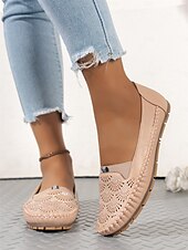 preiswerte Damenhausschuhe und -halbschuhe-Damen-Slipper mit Strasssteinen – glitzernde, ausgehöhlte flache Schuhe zum Gehen und Autofahren