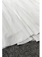 economico Abiti di Laurea-Per donna Mini Abito Abito Bianco Abito da laurea Moda All&#039;aperto Compleanno Laurea Vestibilità regolare Semplice Senza Maniche All&#039;americana Nero Bianco Rosso Estate