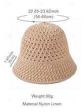 abordables Chapeaux pour femmes-Chapeau de paille vintage pour femme – chapeau de soleil respirant tissé à la main, léger et pliable, chapeau de plage élégant pour les vacances d&#039;été, les voyages et les activités de plein air