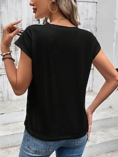 billige Tanks og camisole til kvinner-Påske Dame Skjorte Bluse Grafisk Bokstaver Stilfull Fritid Ermeløs V-hals Vanlige topper Daglig Trykt mønster Svart Rosa Blå Grønn Grå Sommer