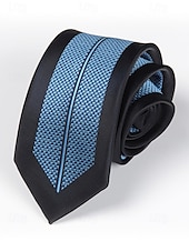 abordables Cravates et nœuds papillon pour hommes-Cravate étroite de 6 cm pour homme - motif à rayures, fleurs, carreaux, élégante cravate en soie tissée pour les affaires, les mariages et les événements formels