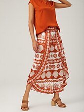 cheap Blouses &amp; Shirts-Orange stand-up collar sleeveless knotted top