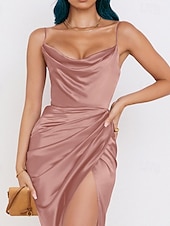 economico Abiti di Laurea-Per donna Mini Abito Abito Bianco Abito da laurea Abito Sottoveste Moda Moderno Compleanno Laurea Data Vestibilità regolare Semplice Senza Maniche Spalline sottili Rosa chiaro Nero Bianco Rosa Estate