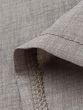 economico disegnare abiti in cotone e lino-Per donna Mini Abito Abiti ispirati al lino Abito in cotone e lino Classico Quotidiano Ferie Uscire Vestibilità regolare Semplice Manica 3/4 Colletto a Camicia Nero Verde Cachi Grigio Estate