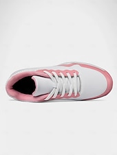 billige Kvinnegolf sko-elegante rosa golfsneakers med snøring - sklisikre og pustende, perfekt for sommergolføkter