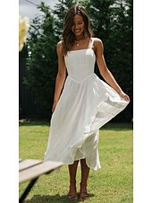 levne Šaty-Retro Středověké Renesanční Polední Šaty Flare šaty Ren Faire Korzet Inspirováno Regency Pevná barva Dámské Svatební Dovolená Běžné / Denní Dospělé Šaty