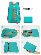 baratos Mochilas de Exterior-mochila de caminhada leve, dobrável e à prova d'água – mochila de viagem compacta para acampamento, ciclismo e aventuras ao ar livre, mochila dobrável unissex com grande capacidade