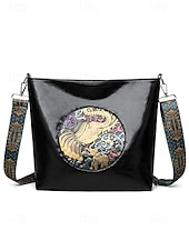 cheap Crossbody Bags-Women&#039;s Vintage Elephant Embossed Shoulder Bag – Boho Faux Leather Crossbody Purse with Adjustable Strap, Casual Travel &amp; Everyday Handbag