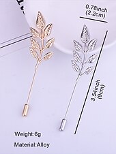 preiswerte Krawatten &amp;amp; Fliegen für Herren-Elegante Anstecknadel mit Blattgoldfolie für Herren – Vintage-Anzugbrosche, klassisches Accessoire für Hochzeiten und formelle Anlässe, stilvolles Anstecksträußchen für Bräutigam und Trauzeugen