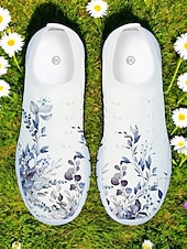 economico Sneakers da donna-Sneakers da passeggio da donna con stampa floreale, scarpe leggere e traspiranti in mesh, ideali per viaggi informali, passeggiate in giardino e comfort quotidiano.