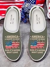  Юбилейные мужские патриотические дышащие слипоны с принтом флага США к 250-летию США - кроссовки для Дня независимости и повседневной носки