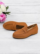 cheap Women&#039;s Slip-Ons &amp; Loafers-Women&#039;s Flyknit Slip-On Loafers - Lightweight Casual Walking Shoes for Work &amp; Daily Wear