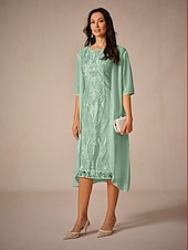 cheap Blouses &amp; Shirts-Women&#039;s Chiffon Cover-Up Jacket  Solid Color Elegant Stylish Half Sleeve Sage Green Summer Spring