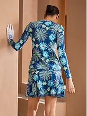 cheap Women&#039;s Golf Clothing-Women&#039;s Golf Pullover Crewneck Navy Blue Rose Red Long Sleeve Shirt Ladies Golf Attire Clothes Outfits Wear Apparel