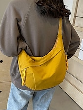 お買い得  クロスボディ・バッグ-女性用軽量クロスボディショルダーバッグ - 調節可能なストラップ付きのカジュアルな防水ナイロンスリングバッグ、旅行、ショッピング、日常使いに最適なマルチポケットデザイン