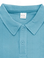  Per uomo Maglia da golf Polo da Golf Casuale Lavoro Bavero Manica Corta Essenziale Moderno Semplice Patchwork Bottoni Estate Vestibilità regolare Bianco Grigio chiaro Cachi Azzurro chiaro Maglia da