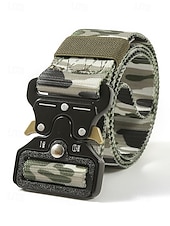 preiswerte Herrengürtel-robuster taktischer Gürtel im Camouflage-Muster mit Metallschnalle – stilvoll und praktisch für Outdoor-Fans, die gerne wandern, campen und militärische Aktivitäten mögen