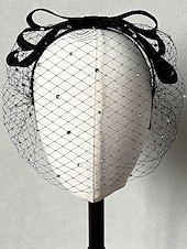 Χαμηλού Κόστους Φασινάτορες-Κεφαλομαντία Τούλι Υλικό Ιπποδρομία Βίντατζ Γλυκό Με Κεφαλομαντία Από Τούλι