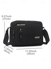 olcso Férfitáskák-Férfi taktikai crossbody futártáska crossbody táska - vízálló nylon válltáska több zsebbel, alkalmi katonai stílusú válltáska utazáshoz, munkához és szabadtéri tevékenységekhez