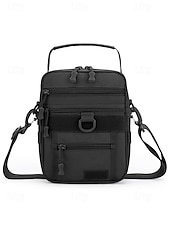 economico Borselli da uomo-borsa a tracolla mimetica digitale multifunzionale da uomo con tasche multiple - stile tattico per gli amanti dell&#039;outdoor, escursionismo, viaggi e uso quotidiano bianco nero verde