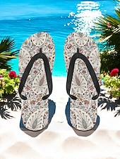 preiswerte Urlaubsandalen-Bunte Flip-Flops mit Blumenmuster für Damen – lebendige Strandsandalen im Bohème-Stil für den Sommer am Pool und im Resort