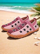 cheap Women Shoes-Women's Patriotic Anniversary Water Shoes – Quick-Dry, Wide Fit, Non-Slip for Beach, Pool, Travel &amp; Summer