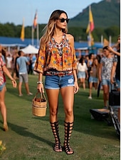 levne Sandály na dovolenou-dámské trendy černé gladiátorské sandály z umělé kůže - design s více přezkami, ideální pro letní dovolenou, street style a venkovní setkání