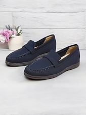 cheap Women&#039;s Slip-Ons &amp; Loafers-Women&#039;s Flyknit Slip-On Loafers - Lightweight Casual Walking Shoes for Work &amp; Daily Wear