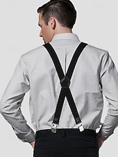 preiswerte Krawatten &amp;amp; Fliegen für Herren-Herren Hosenträger mit Gummiband und Metallclip, verstellbar – klassisch und vielseitig, geeignet für modebewusste Business- und semi-formelle Anlässe