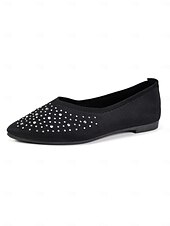 ieftine Pantofi Joși de Damă-pantofi de damă flyknit cu strasuri cu vârf ascuțit - pantofi eleganti, strălucitori, pentru ocazii speciale și purtare zilnică
