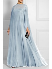 abordables NOIR-Robe de soirée fourreau robe empire formelle soirée traîne balayage  traîne brosse à manches longues col bateau automne invitée de mariage chiffon avec plis pour impressionner 2025