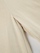 cheap Plain Cotton Linen Pant-Women&#039;s Normal Cotton Linen Dungarees Pants Streetwear Solid Color Sleeveless V Neck Drawstring Street Going out Regular Fit Khaki Summer
